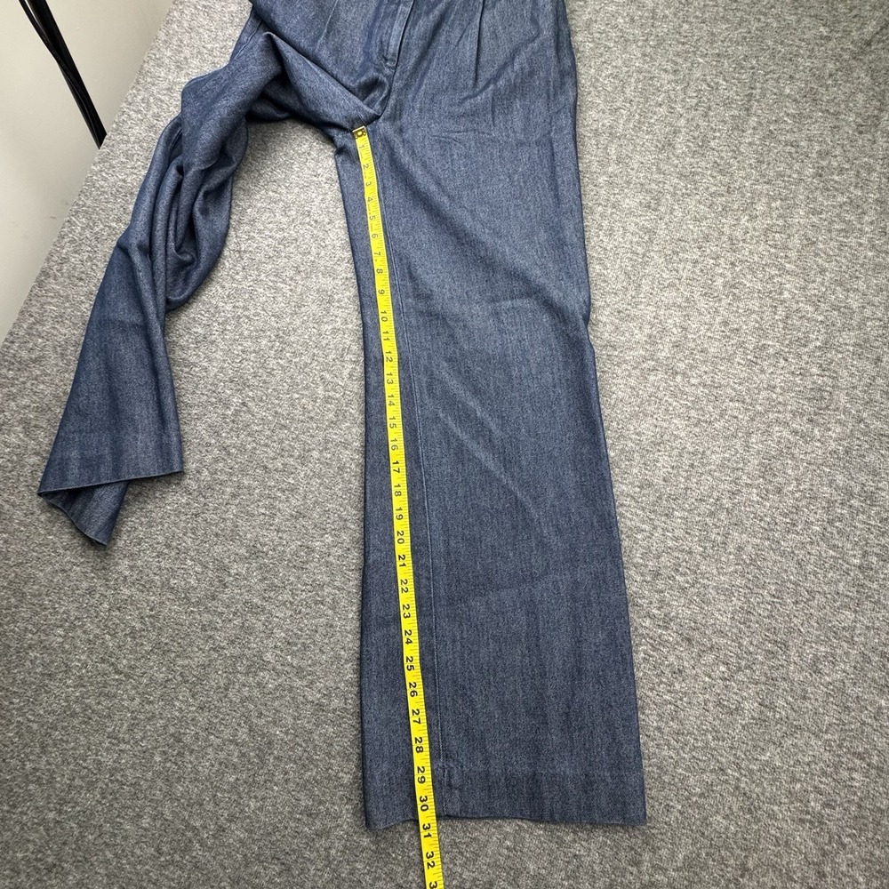 Talbots Womens Weston Dress Pants Sz 2‎ Blue Wide Leg Pleated High Rise NEW - Picture 5 of 16